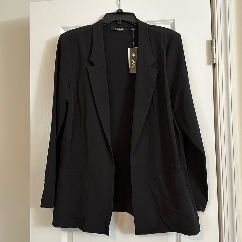 NWT Briggs Black Blazer